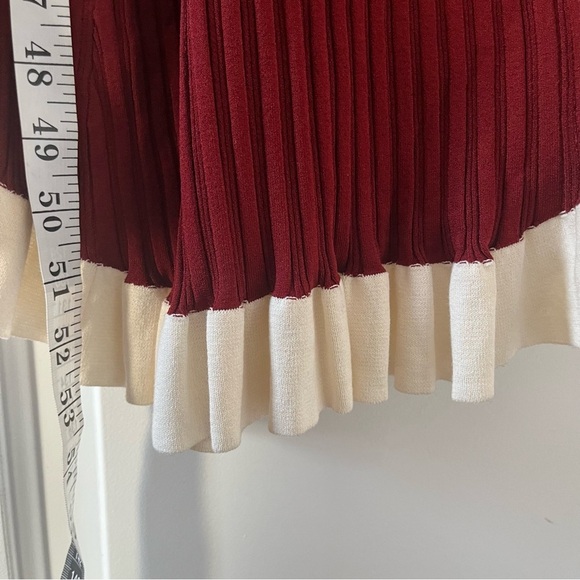 Esteban Cortazar Asymmetric one-shoulder ribbed stretch-knit dress ruffled XL - Picture 16 of 16